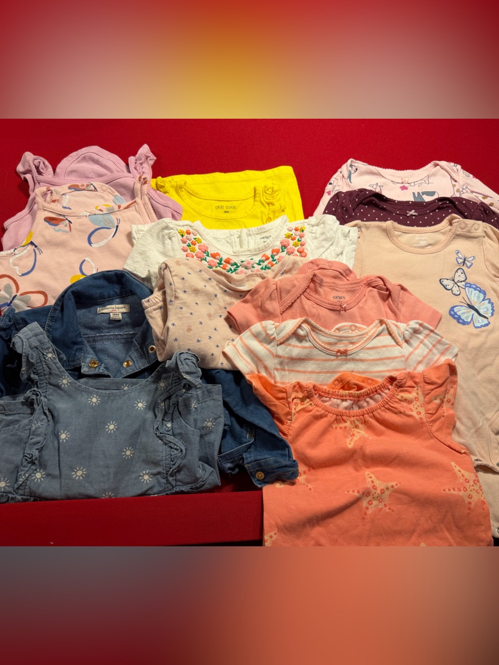 Baby Girls Mixed Bundle Lot of Tops Set size 18 months